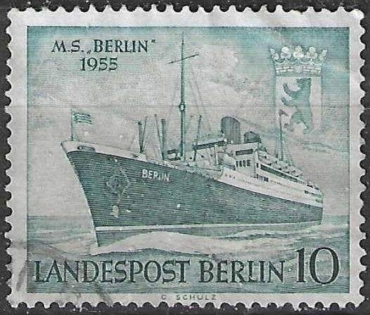 Allemagne Berlin 1955 - Yvert 111 - Package Boat Berlin (ST), Envoi, Affranchi