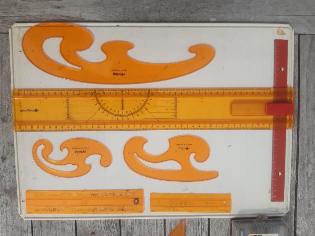 Rotring tekenplaat, Ophalen, Gebruikt