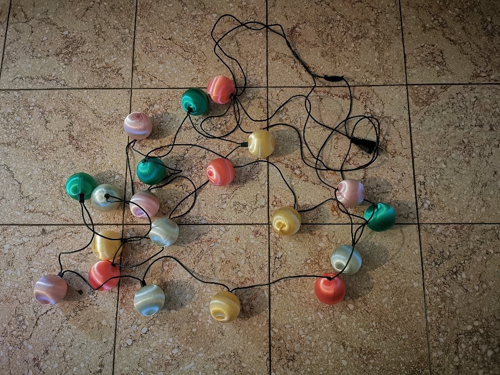 Vintage kerstverlichting, Ophalen