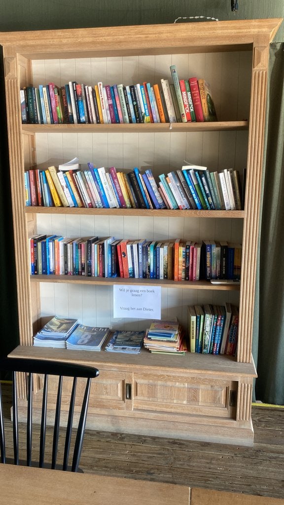 Eiken boekenkast, Ophalen, 100 tot 150 cm, 200 cm of meer, Eikenhout