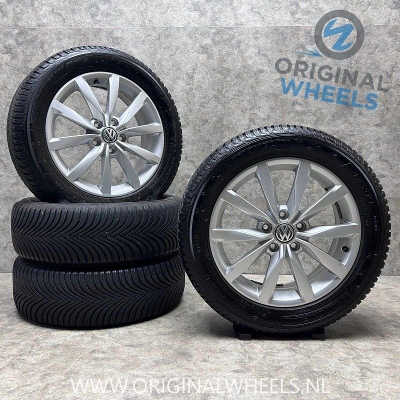 17 inch originele Dijon velgen + winterbanden Volkswagen Cad, Pneus et Jantes, -, 17 pouces, Utilisé