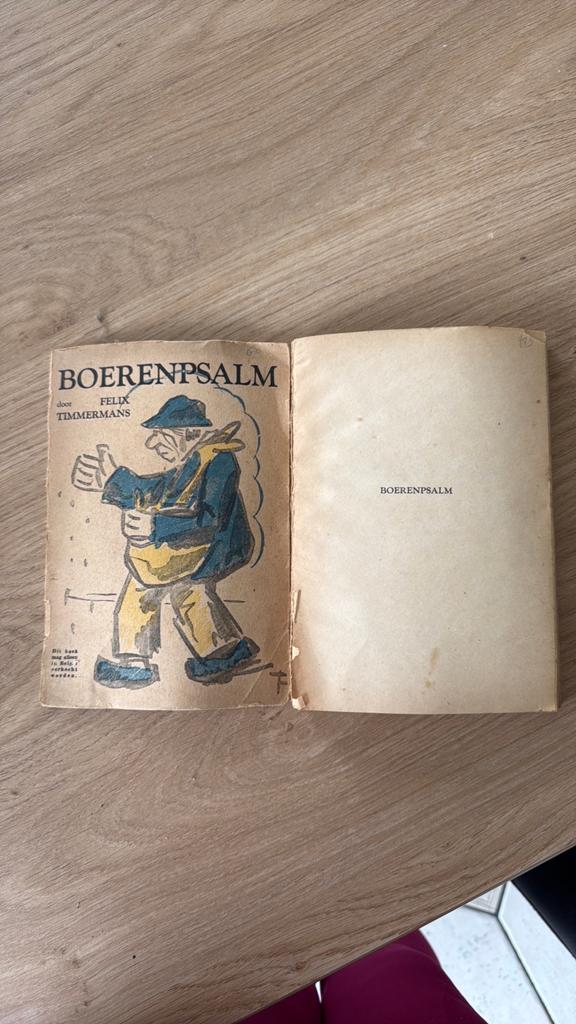 Antiek boekje Boerenpsalm, Ophalen