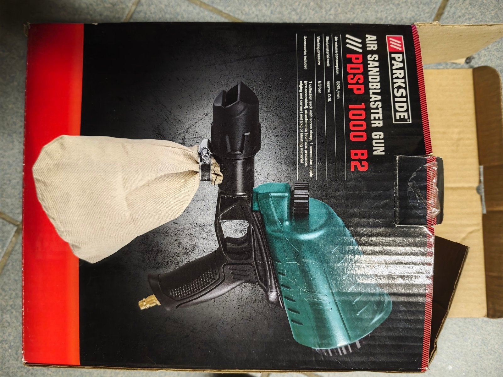 pistolet sablage pour compresseur, Ophalen of Verzenden, Zo goed als nieuw, Overige typen