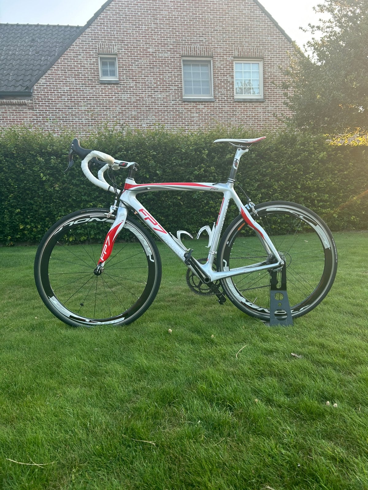 Full Carbon koersfiets Pinarello FP7, Fietsen en Brommers, Ophalen, Zo goed als nieuw, Carbon