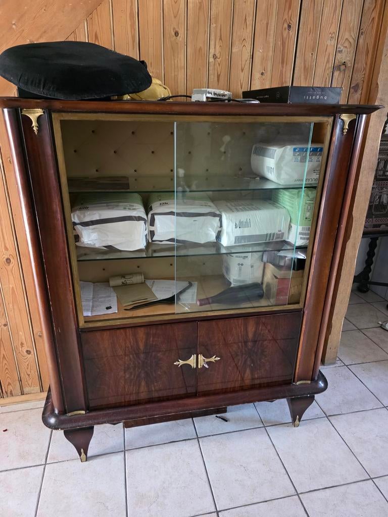 Bar vitrine art déco année 30, Maison & Meubles, Armoires | Vitrines, Enlèvement
