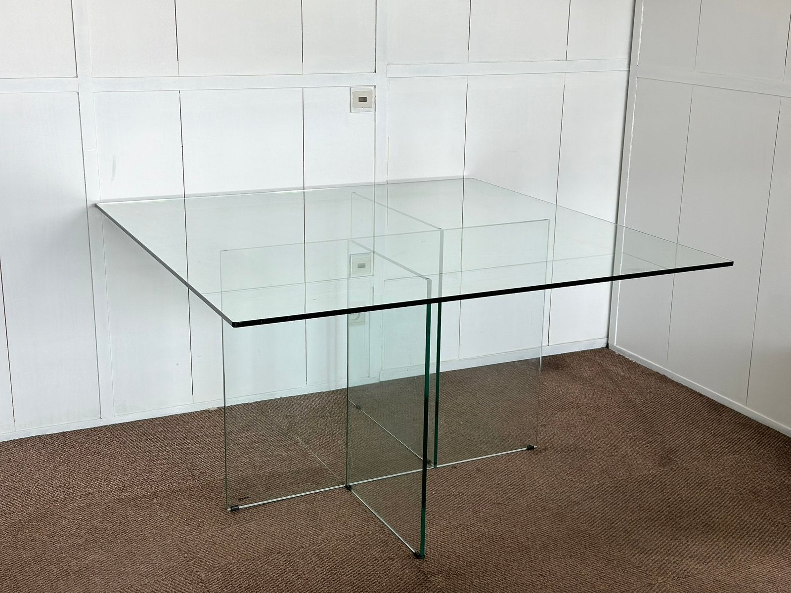 Vintage Glass Diningtable, Antiek en Kunst, Ophalen