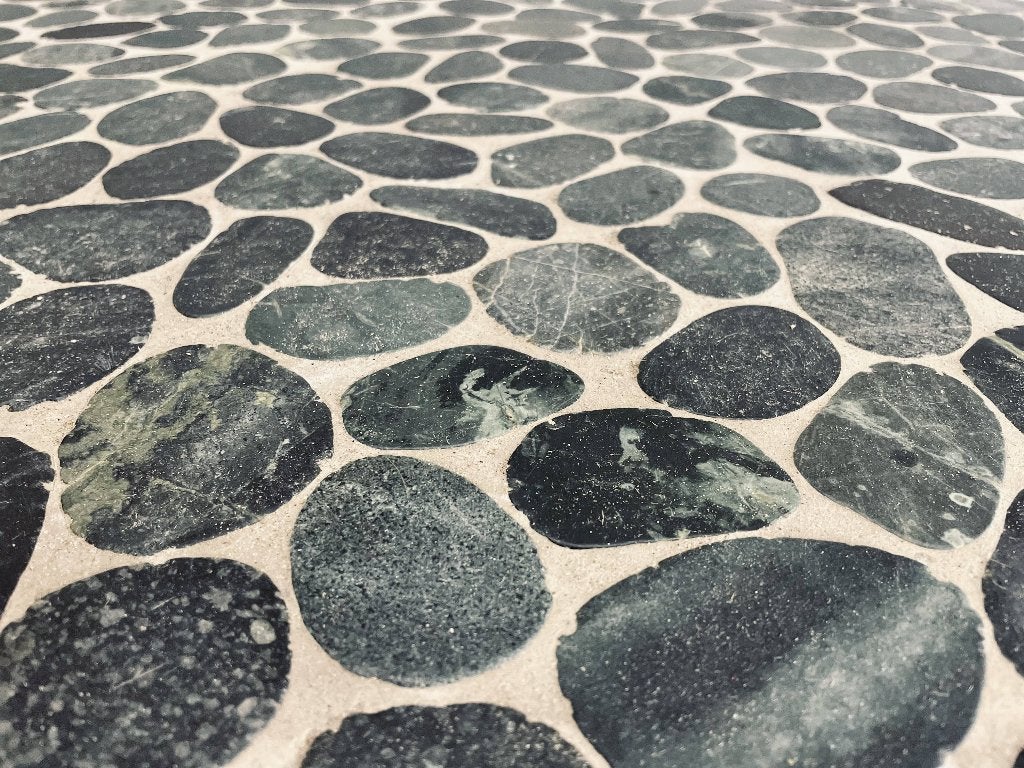 Mozaïek op net | 40x40 cm | Palm Beach Pebbles (25  m²), Neuf, Carrelage de sol, Enlèvement, Pierre de taille