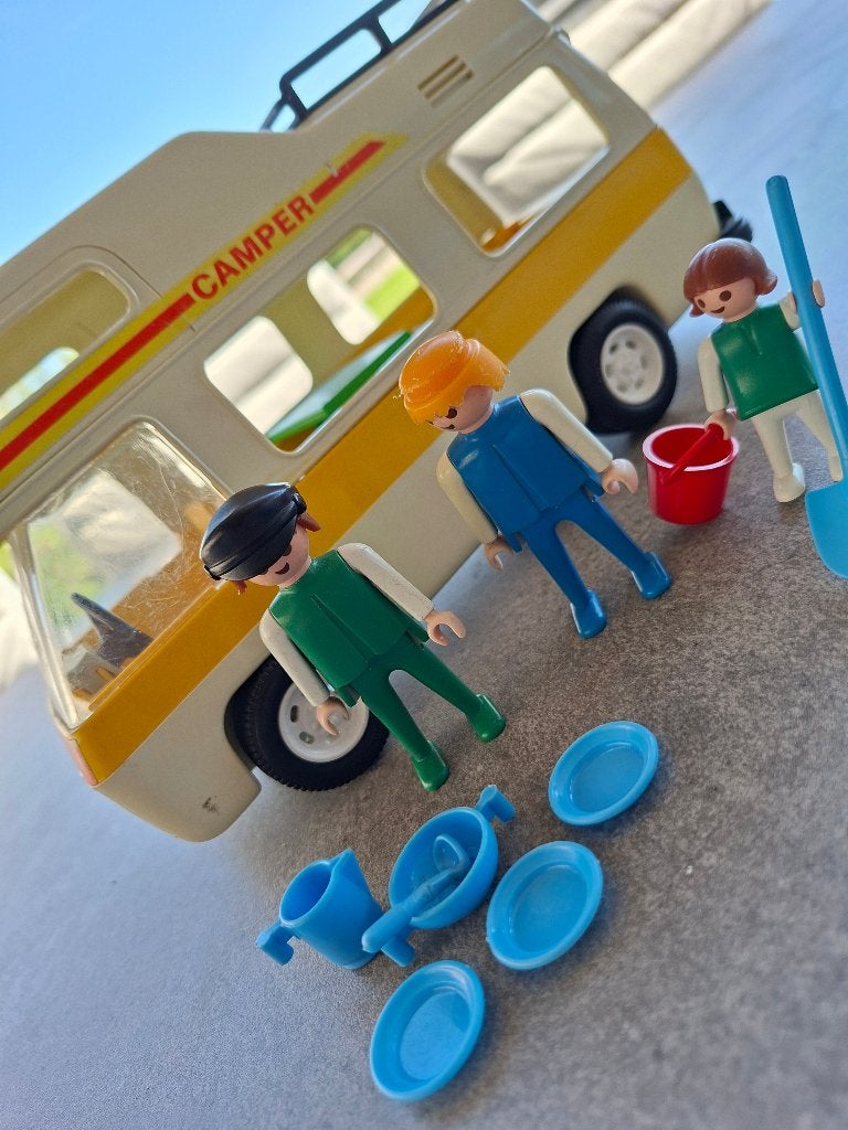 playmobil - retro - camper, Kinderen en Baby's, Speelgoed | Playmobil, Ophalen of Verzenden, Gebruikt, Los Playmobil