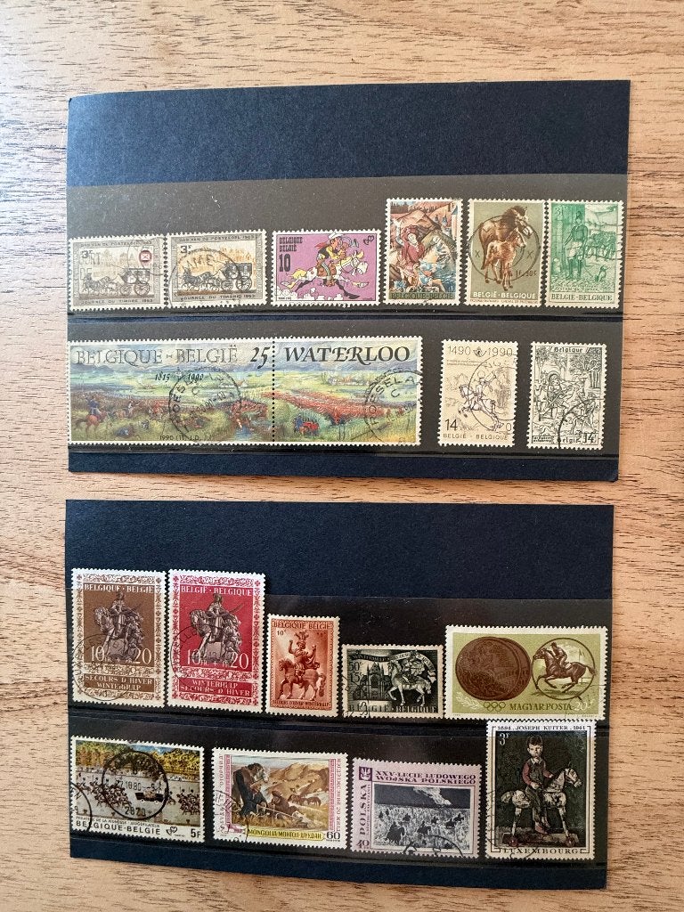 19 oude postzegels – België en buitenland, Postzegels en Munten, Ophalen of Verzenden, Gestempeld, Gestempeld