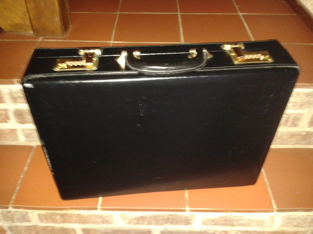 Aktentas, Slot, Minder dan 50 cm, Ophalen of Verzenden, Zo goed als nieuw