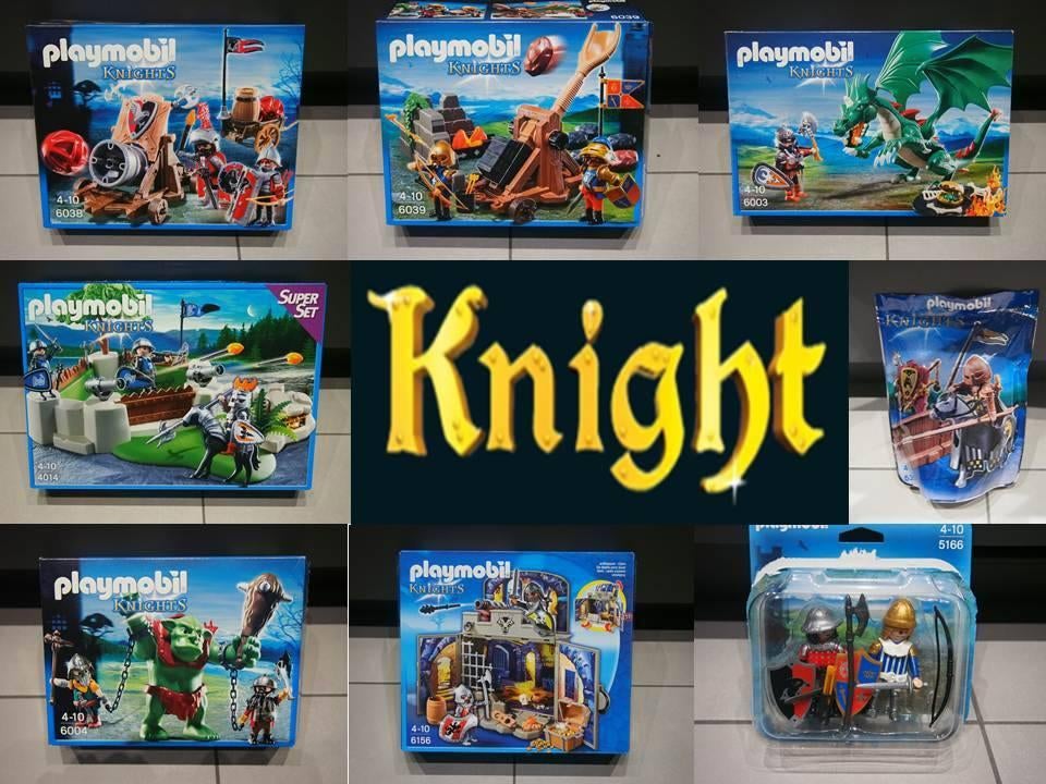 Playmobil Knight 8 Sets, Ophalen, Zo goed als nieuw, Complete set