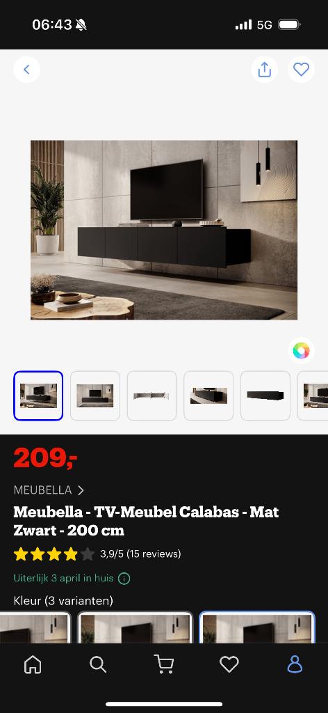 Tv meubelen, Huis en Inrichting, Kasten |Televisiemeubels, Ophalen, Zo goed als nieuw, 200 cm of meer