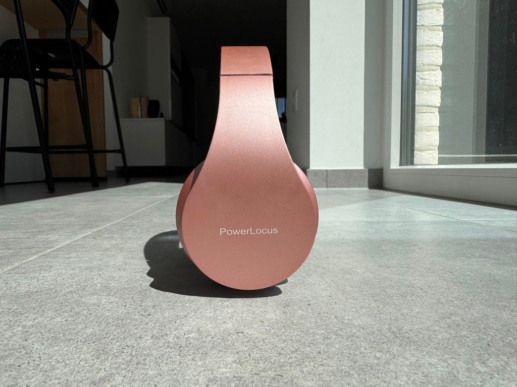 PowerLocus Bluetooth-headset met hoesje, Audio, Tv en Foto, Overige merken, Gebruikt, Roze, On-ear