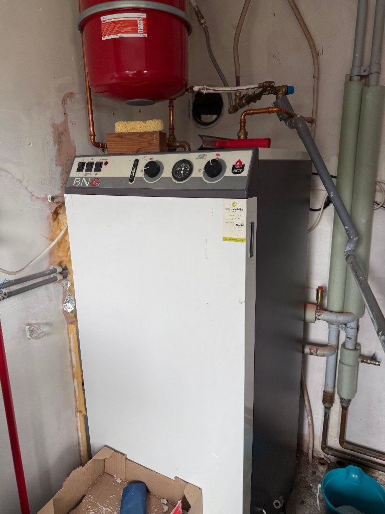 stookolieketel boiler en brander, Ophalen, Aardgas, Boiler