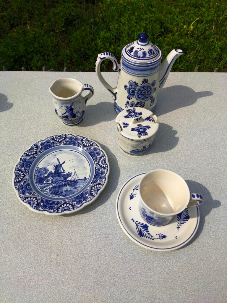 Theeset Delfts blauw, Ophalen