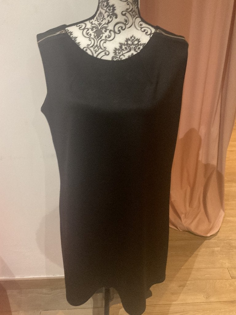 Zwarte Jurk  - boven de knie - maat 46, Kleding | Dames, ANDERE, Zwart, Maat 46/48 (XL) of groter, Ophalen of Verzenden