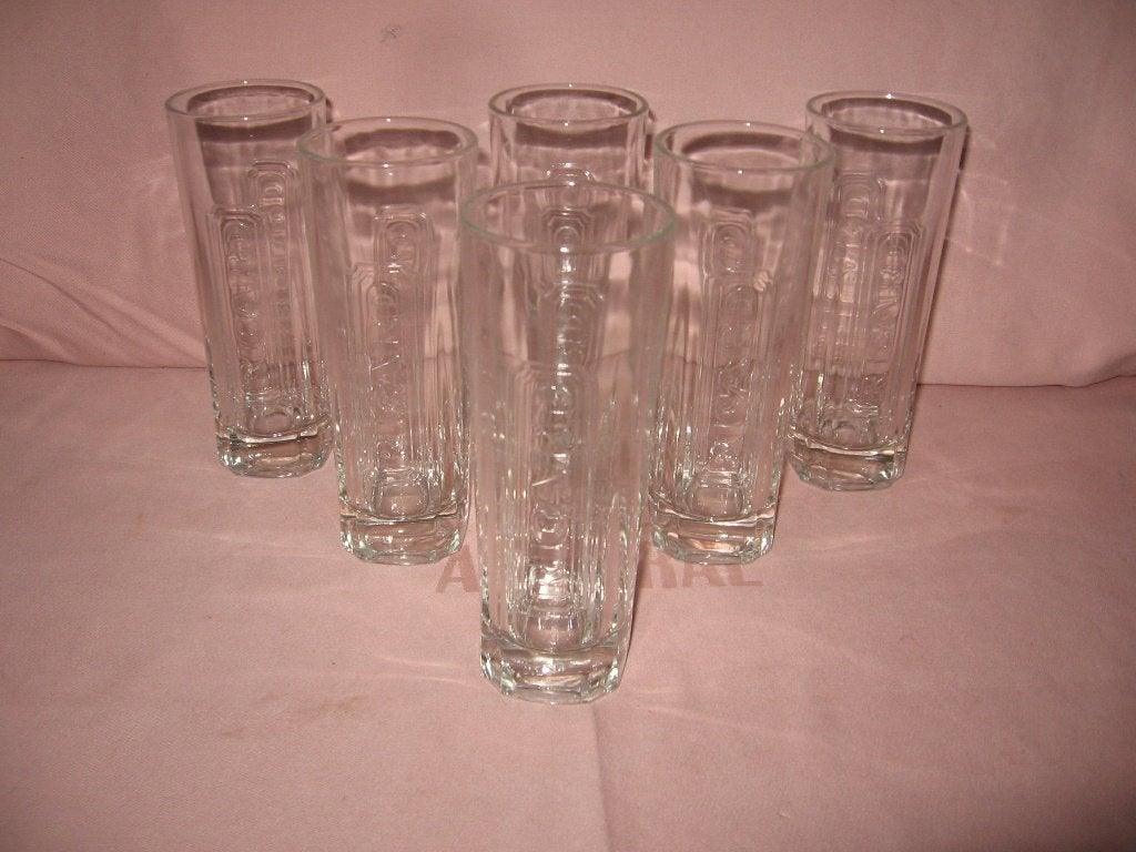 Ricard 6 glazen recht reliëf, Verzamelen, Ophalen of Verzenden, Zo goed als nieuw, Gebruiksvoorwerp