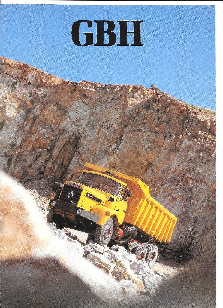 RENAULT GBH,  1982, Livres, Enlèvement ou Envoi, Comme neuf, Renault