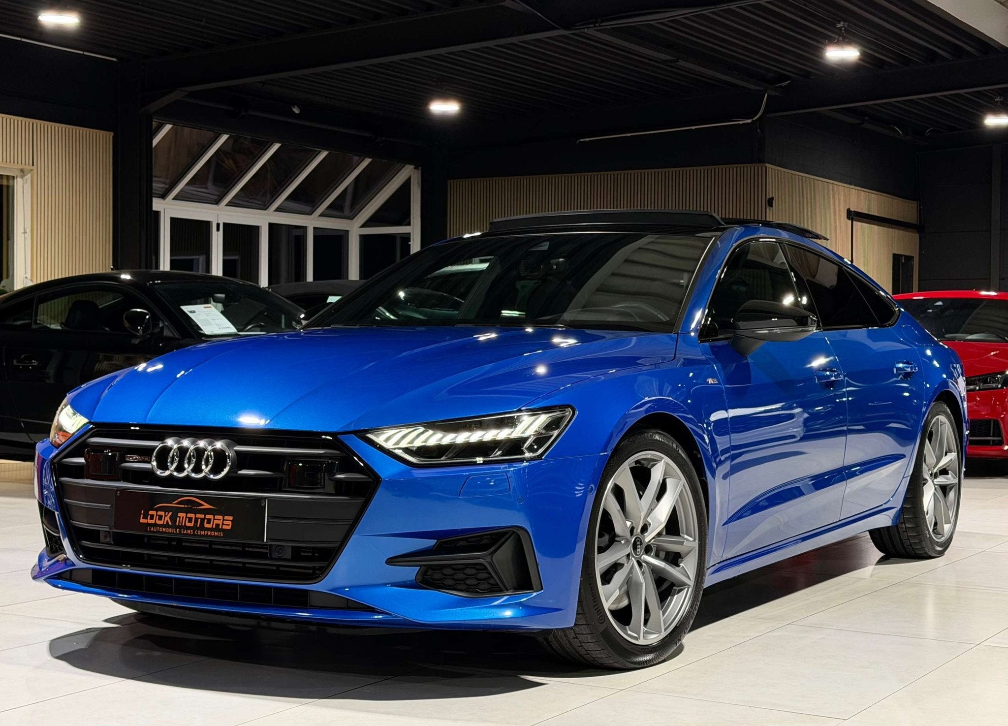Audi A7 50 TFSI-e Quattro S-tronic S-line PHEV 265cv DISTRON, Autos, https://public.car-pass.be/vhr/77cf320f-fd0b-4adb-b681-d8cff091bd93