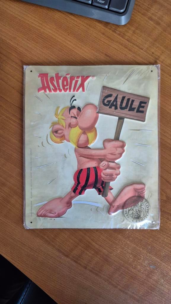 Asterix Gaul decoratieve metalen plaat, Ophalen of Verzenden