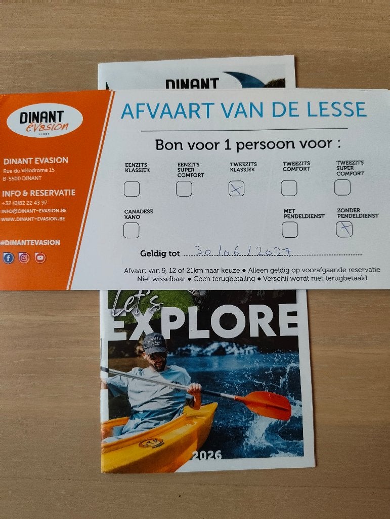 Cadeau bon, Tickets en Kaartjes, Twee personen, Kortingsbon, Overige typen