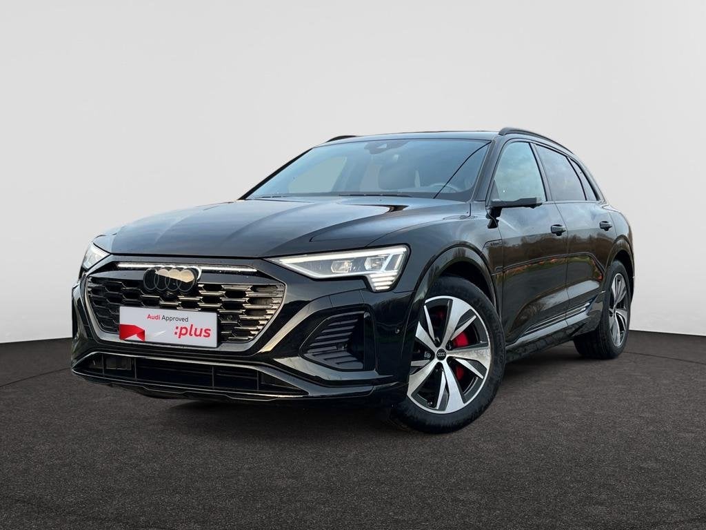 Audi Q8 e-tron Q8 e-Tron 106 kWh 55 Quattro S line, Auto's, Automaat, Q8, Zwart, Elektrisch
