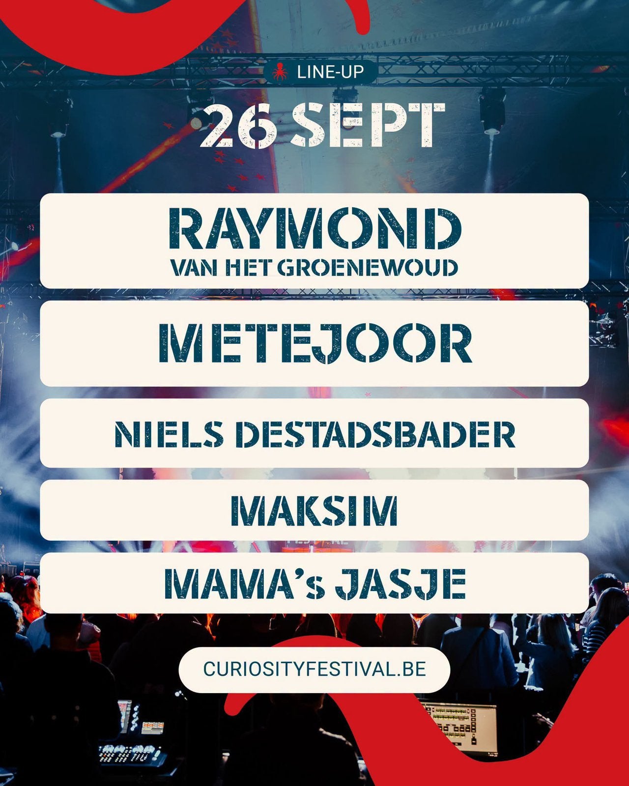 Curiosity Festival zaterdag 26/9, Tickets en Kaartjes, Evenementen en Festivals, Twee personen