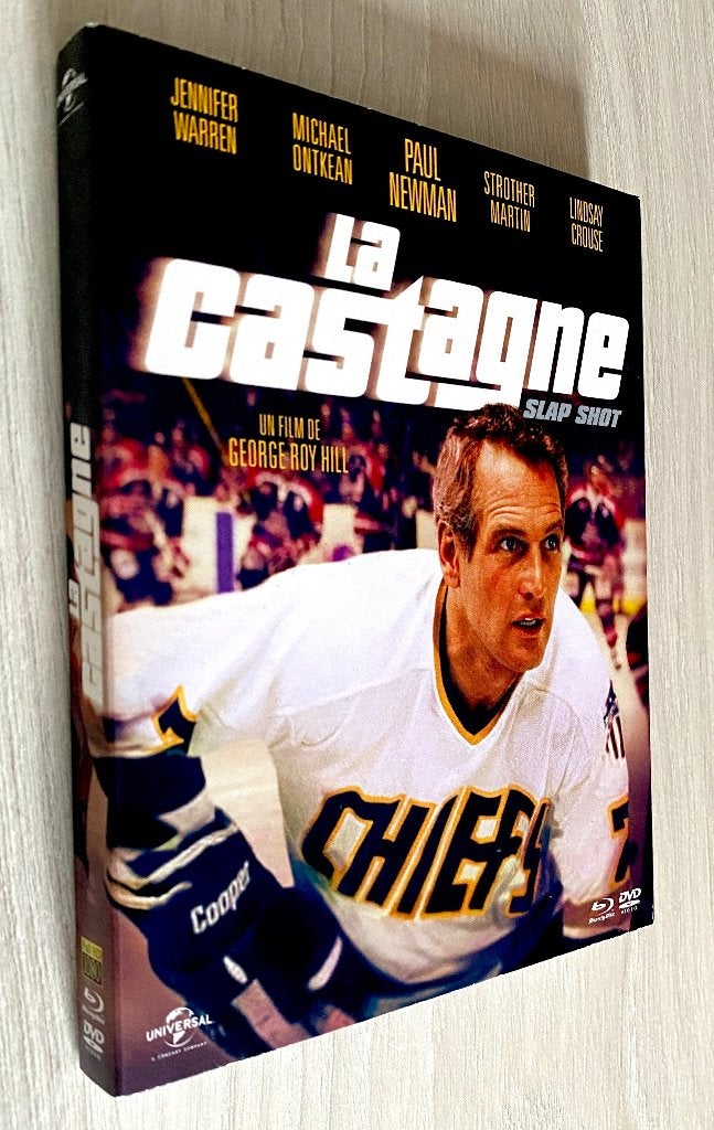 SLAP SHOT(Cultfilm in HD) BLURAY + DVD / Staat Als Nieuw, Frans, Film, Actie, Ophalen of Verzenden