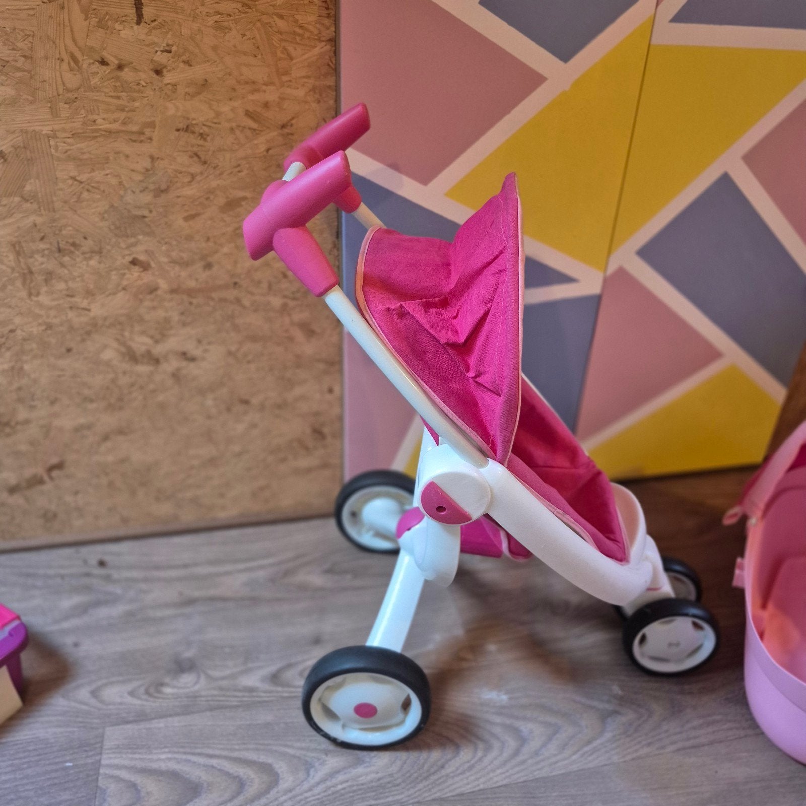 Smoby Quinny 3-in-1 Poppenwagen Set (Buggy, Draagmand & Auto, Kinderen en Baby's, Ophalen