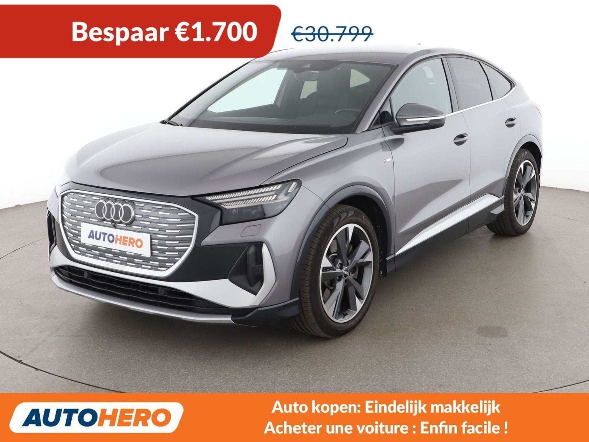 Audi Q4 e-tron 50 e-tron quattro (automatique), Autos, Cuir, Achat, Phares entièrement LED, Noir