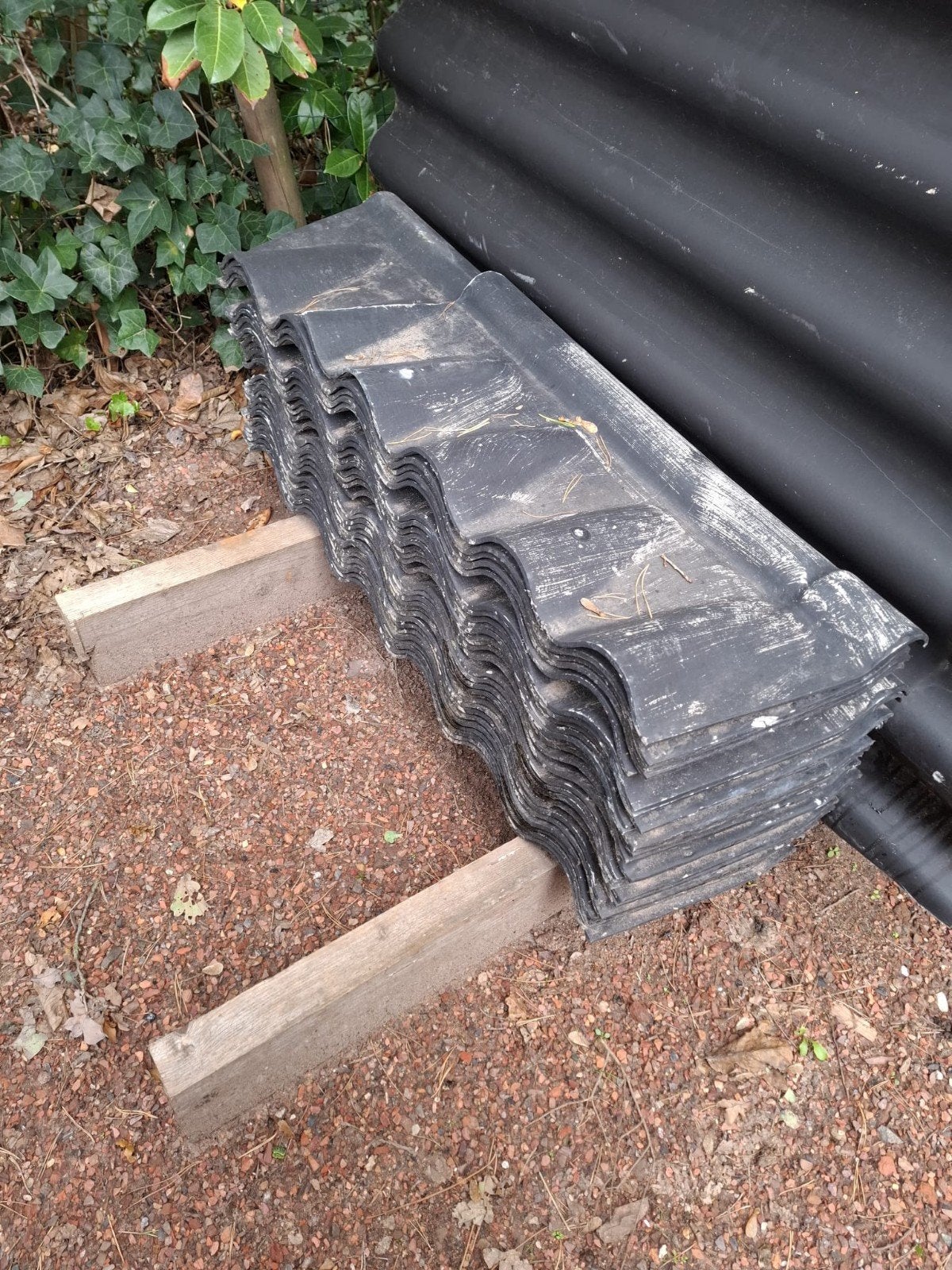 vezelcement plaaten, Ophalen