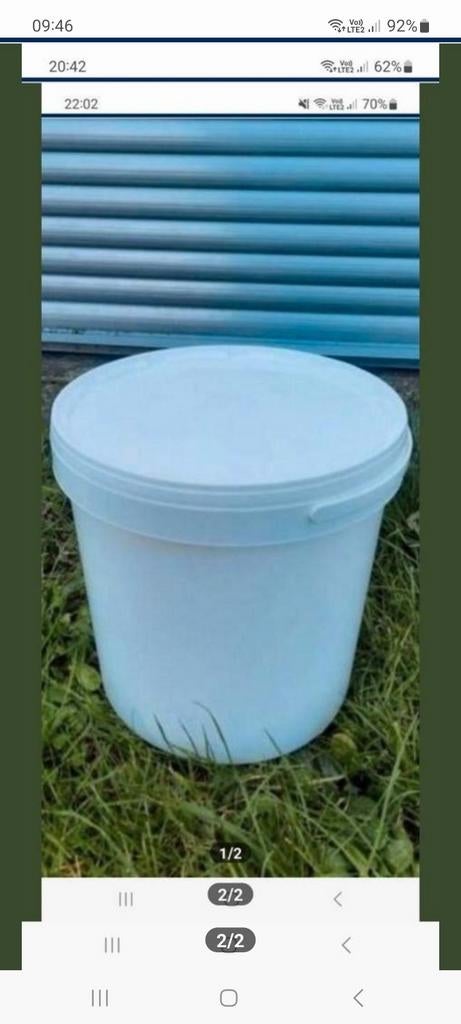 Seaux 10 litres avec couvercle alimentaire