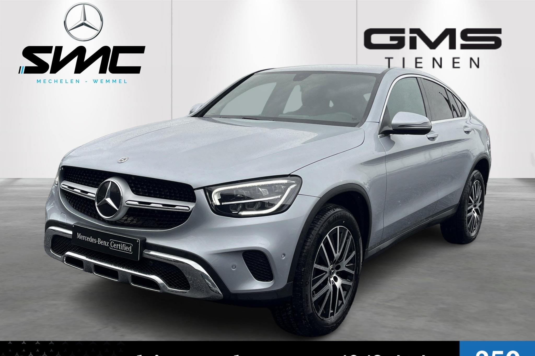 Mercedes-Benz GLC-klasse Coupé GLC 300 de 4MATIC, Auto's, Automaat, Zwart, 4 cilinders, 2000 kg