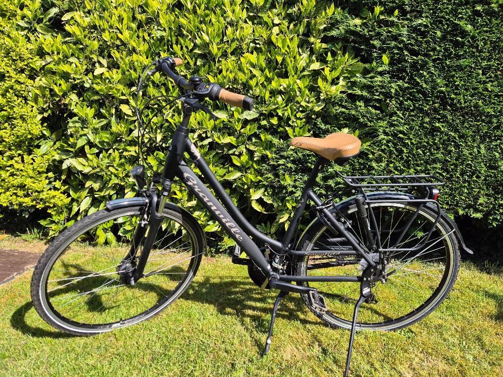 Granville Springfield-fiets, Fietsen en Brommers, Fietsen | Dames | Damesfietsen, Gebruikt, Overige merken, Versnellingen, Velgrem