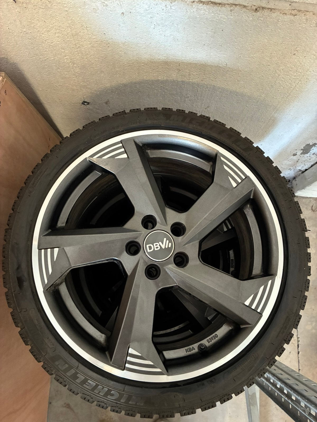 nieuwe velgenset 5x100 met gloednieuwe michelin alpin 6, Auto-onderdelen, Banden en Velgen, Ophalen, Band(en)