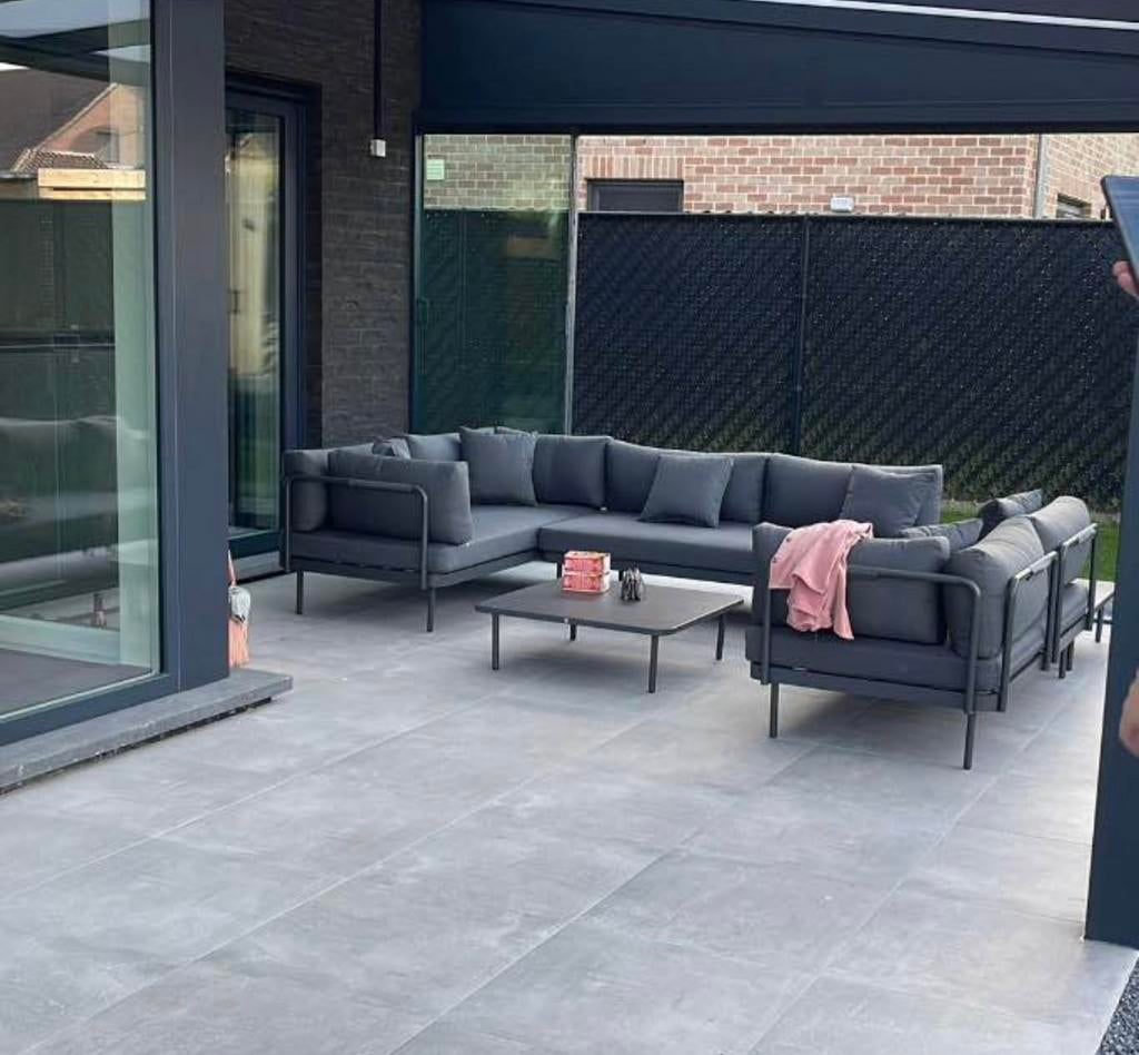 Tuinset met 6 stoelen en loungeset, Ophalen, Zo goed als nieuw, Loungeset