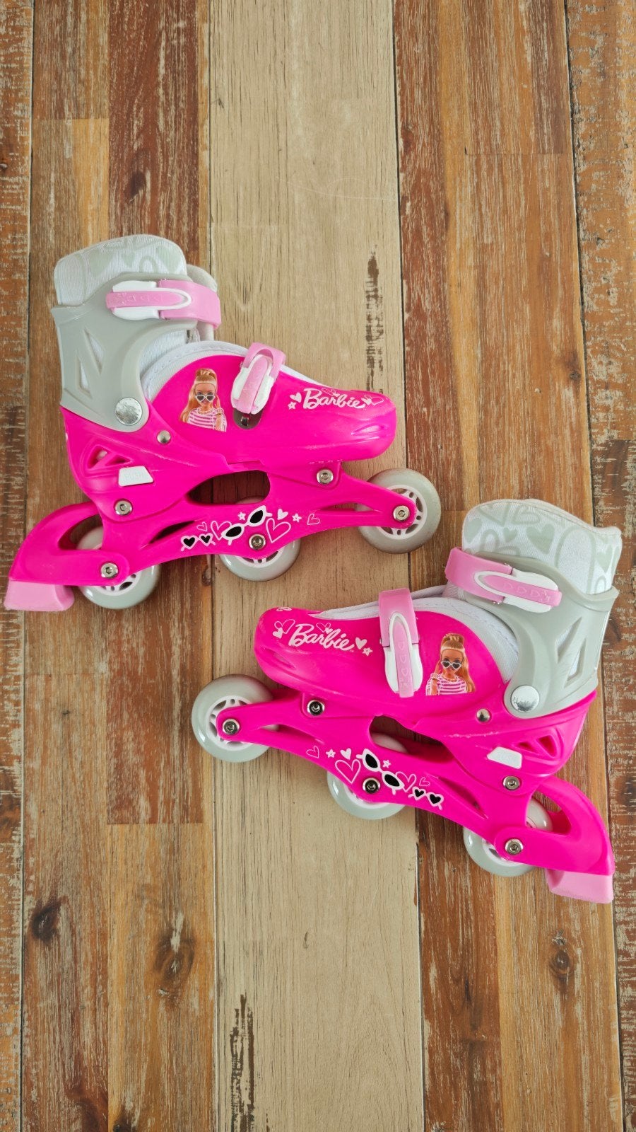 Roller enfant Barbie ajustable, Enlèvement ou Envoi, Réglable, Utilisé, Enfants