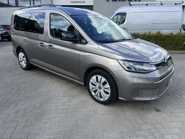 VW Caddy Maxi DSG 7 Zit Led/Camera/Leder 2023, Euro 6, Entreprise, 7 places, Noir