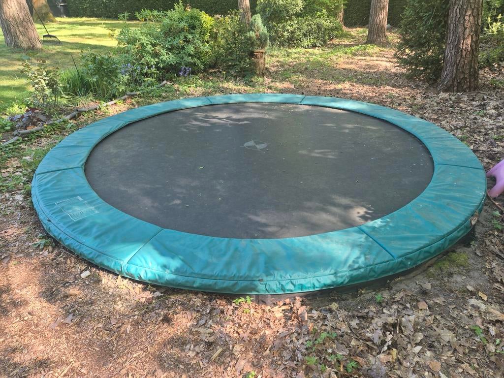 Trampoline Berg Inground 430 cm, Kinderen en Baby's, Ophalen, Gebruikt