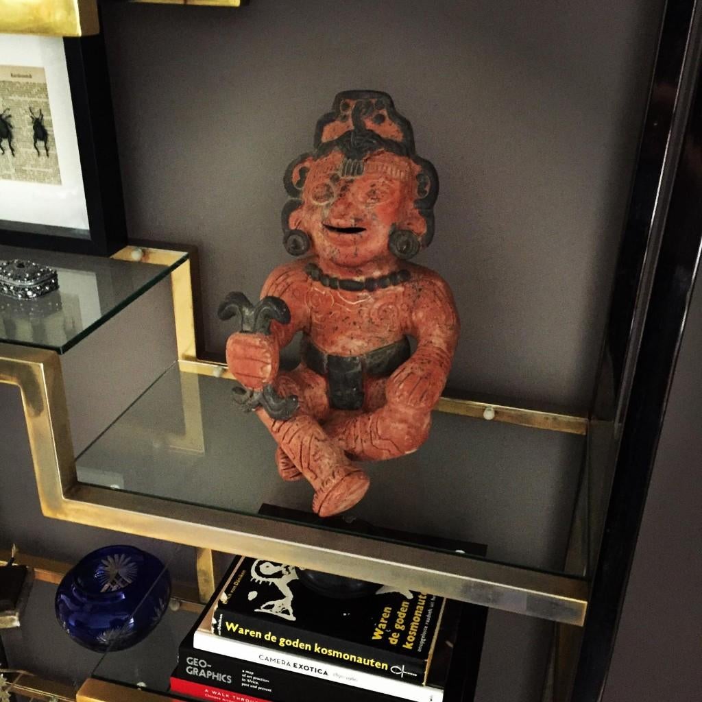 Vintage Terracotta Beeldje – Azteekse/Maya Stijl – Mexico, Antiek en Kunst, Ophalen