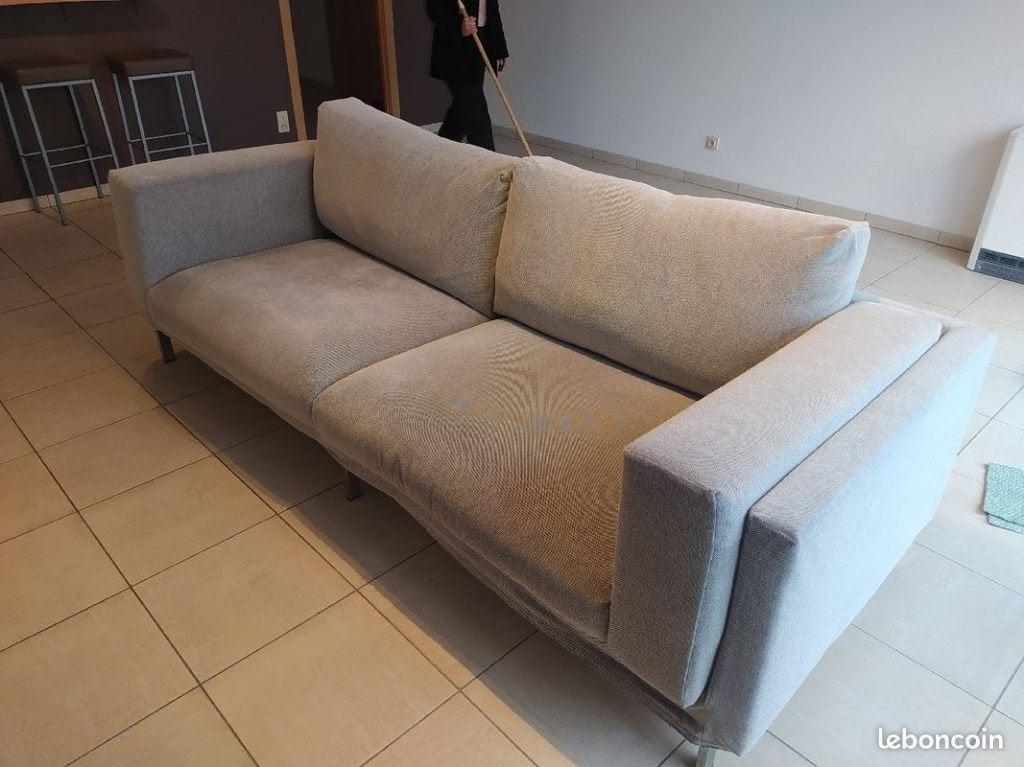 canapé Nockeby Ikea, Maison & Meubles, Canapés | Coins salons complets, Comme neuf, Métal, Tissus, Enlèvement
