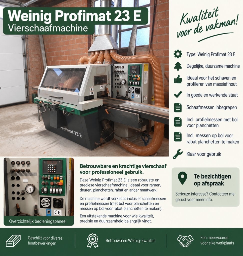 Weinig profimat 23 E, Enlèvement