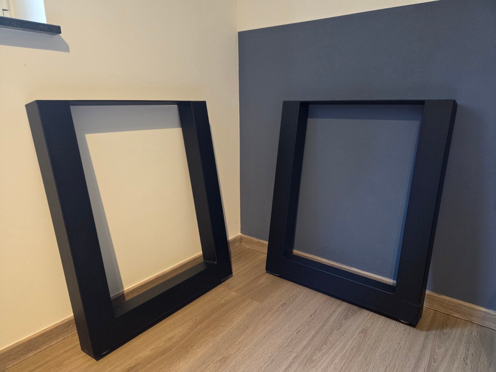 zwart metalen onderstel U-vorm, Huis en Inrichting, Ophalen, Tafelpoot, Minder dan 50 cm, Gebruikt