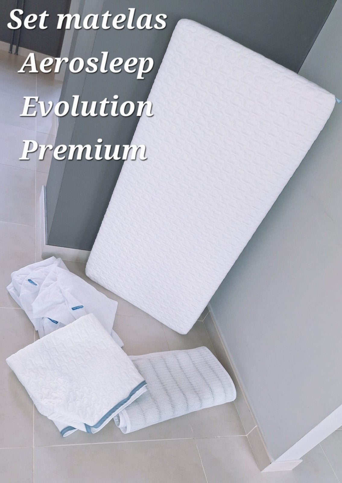 Babybedmatras Aerosleep Evolution Premium ☆☆☆ babymatras, Ophalen, Matrasbeschermer, Ademend, Zo goed als nieuw