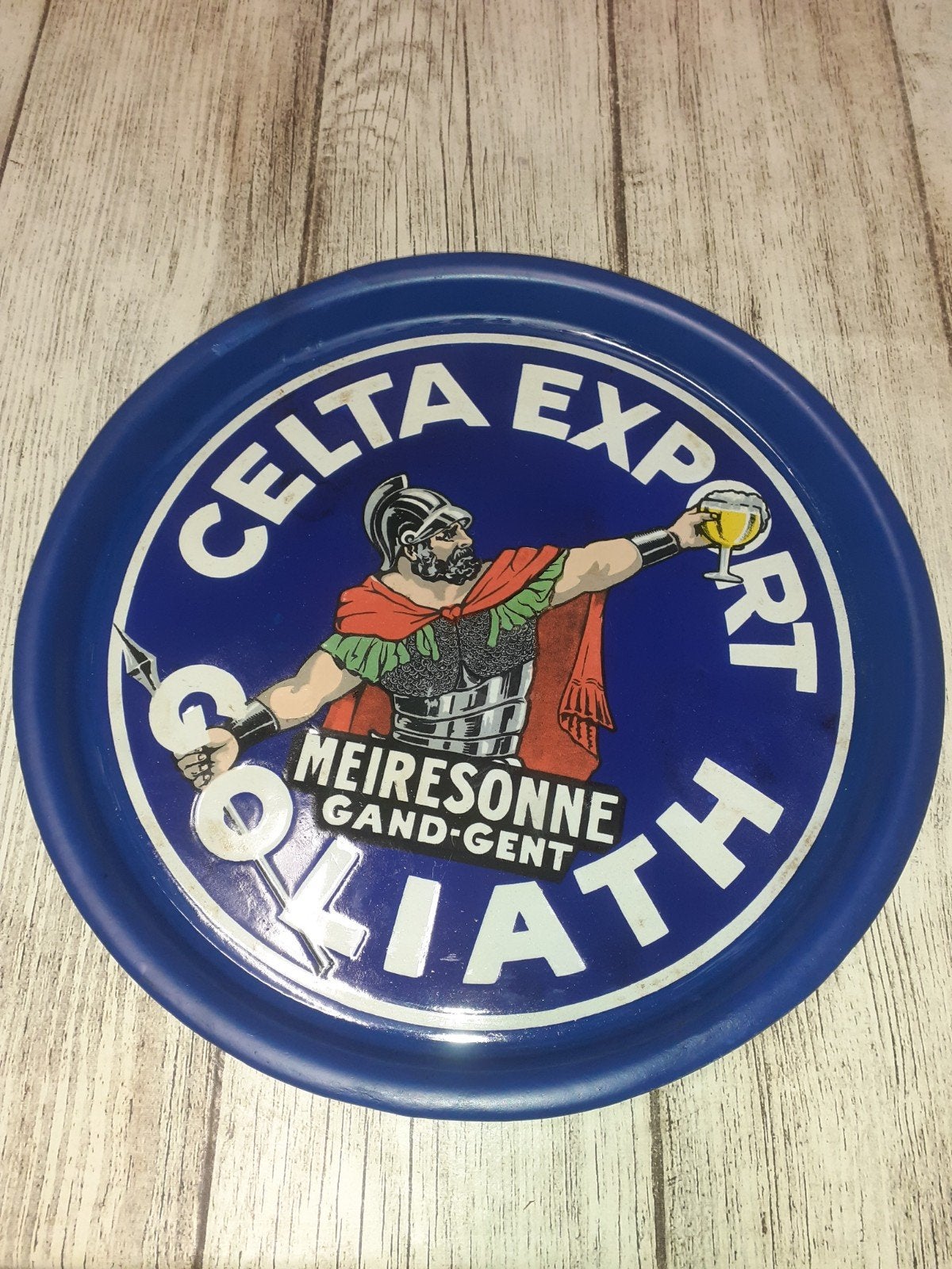 Assiette émaillée Meiresonne Gand Goliath Celta Export, Collections, Enlèvement