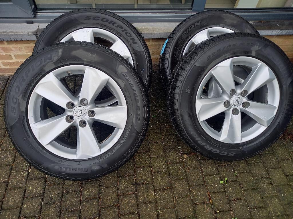 Set winterbanden met lichtmetalen velgen, Auto-onderdelen, Banden en Velgen, Ophalen, Gebruikt, Banden en Velgen, 17 inch