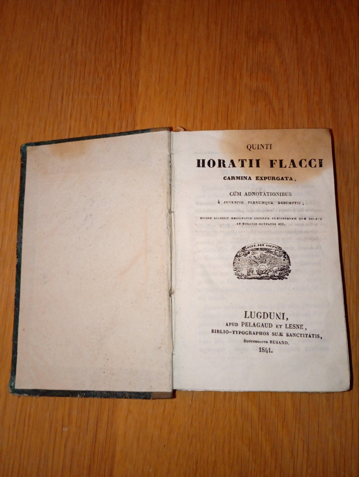 Antiek Latijns Boek (1841) – Horatius: Carmina Expurgata (Ly, Ophalen, Gelezen
