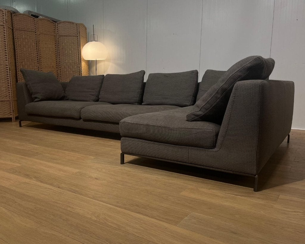 TBE B&B Italia Ray canapé d’angle + garantie, 150 cm ou plus, Quatre personnes ou plus, Comme neuf, Tissus