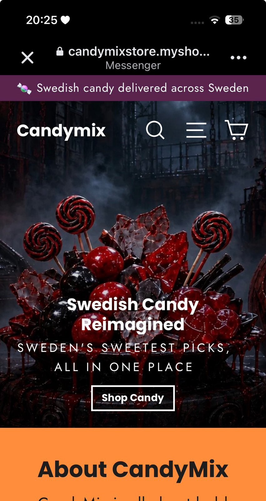 Complete CandyMix snoepwebshop te koop