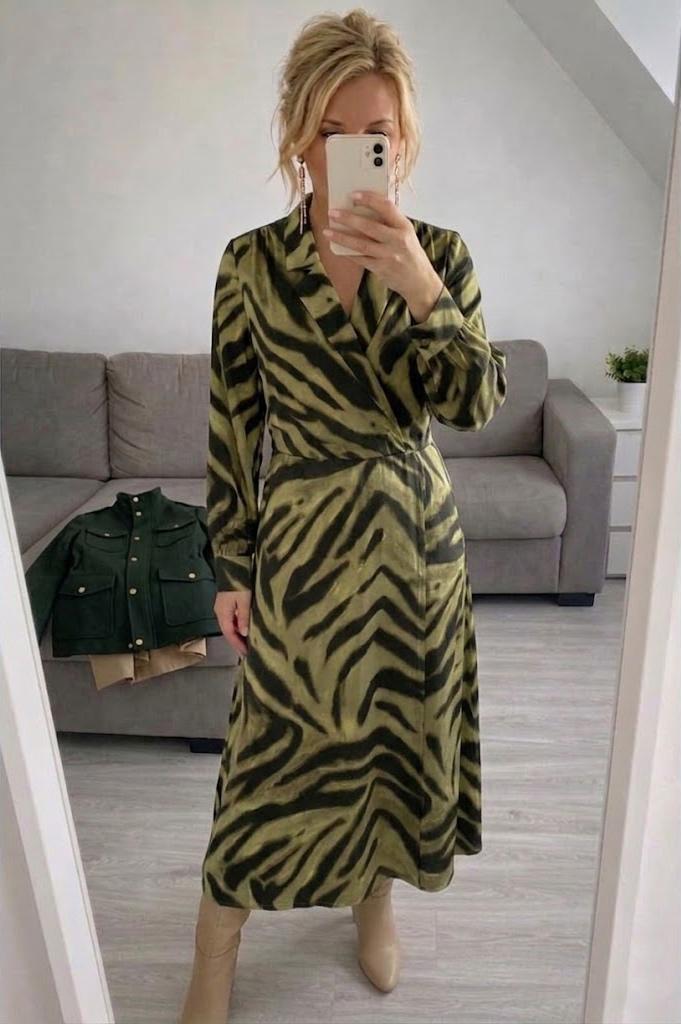Lange jurk K-Design xxl, Kleding | Dames, Jurken, Zo goed als nieuw, Maat 46/48 (XL) of groter, Groen, Onder de knie, Verzenden